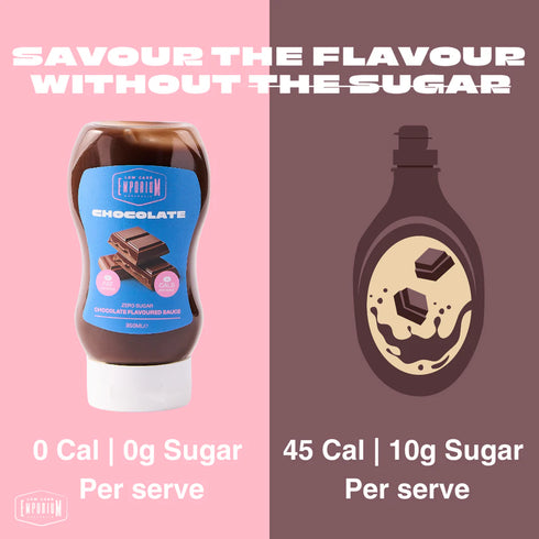 No Added Sugar Chocolate Sauce 350ml-Low Carb Emporium-Matakana Pharmacy