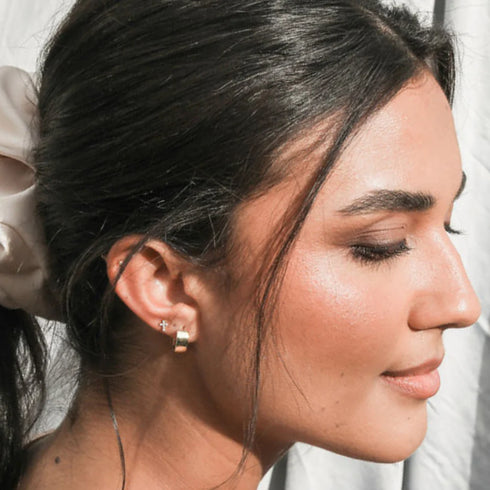 Chubby Huggie Earrings-Queen Of The Foxes-Matakana Pharmacy