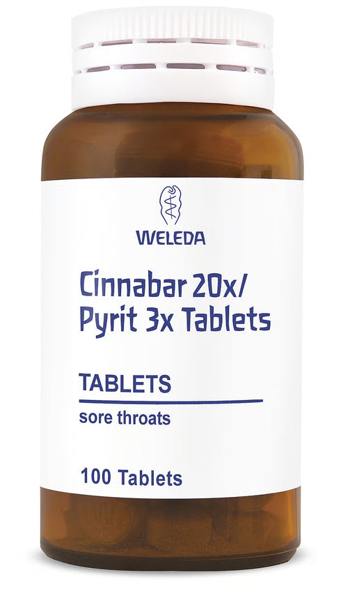 Cinnabar 20x/Pyrit 3x Tablets, 100-Weleda-Matakana Pharmacy