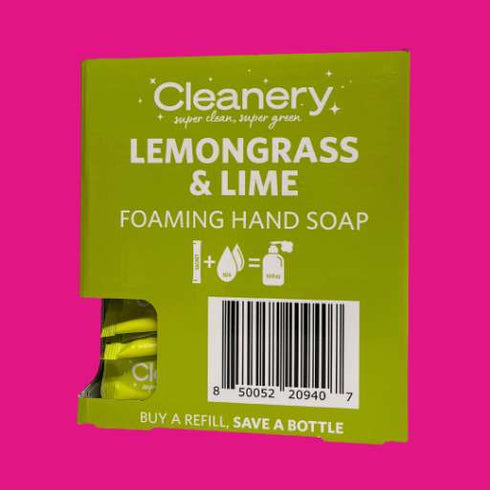 Cleanery Lemongrass & Lime Foam Hand Wash Inner (25 x 12.5g Sachets)-Cleanery-Matakana Pharmacy