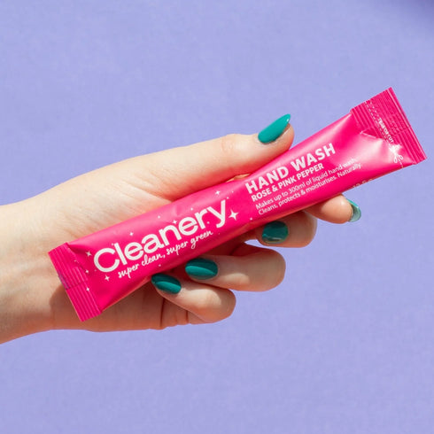 Cleanery Rose & Pink Pepper Hand Wash Inner (25 x 12.5g Sachets)-Cleanery-Matakana Pharmacy