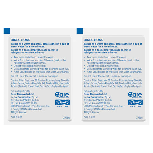 Image of single wipe packs