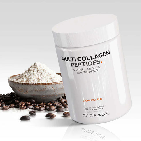 Multi Collagen Peptides Powder 252g-CODEAGE-Matakana Pharmacy