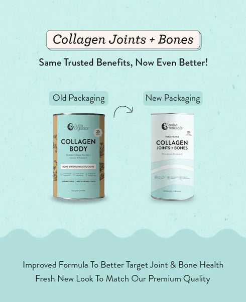 Collagen Joints & Bones Powder 450g | Nutra Organics