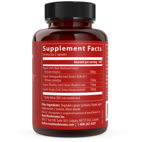 Real Clarity 60 Capsules-Real Mushrooms-Matakana Pharmacy