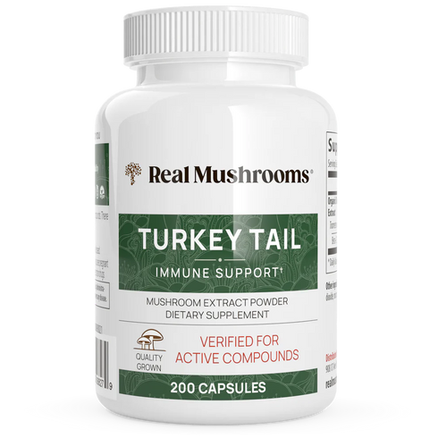 Turkey Tail Extract 200 Capsules-Real Mushrooms-Matakana Pharmacy