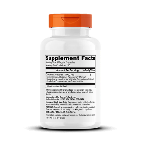 Curcumin Phytosome with Meriva 60 Capsules