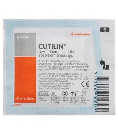 CUTILIN Sterile Pad 5x5cm single pad-Matakana Pharmacy