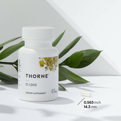 D-1000 Vitamin D3 180 Capsules | THORNE-Thorne-Matakana Pharmacy