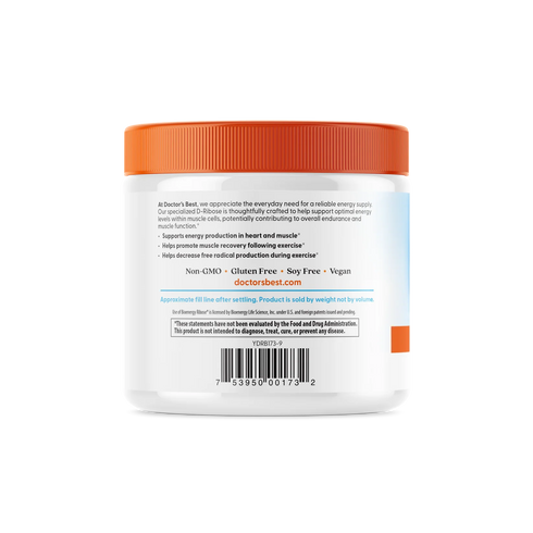 D-Ribose featuring BioEnergy Ribose Powder 250g-Doctor's Best-Matakana Pharmacy
