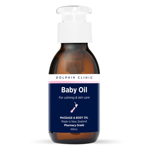 Luxury Baby Oil 100ml, front of the pack