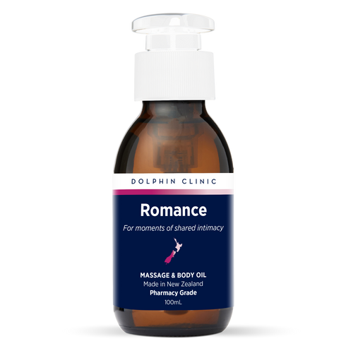 Romance Massage & Body Oil 100ml, front of the pack