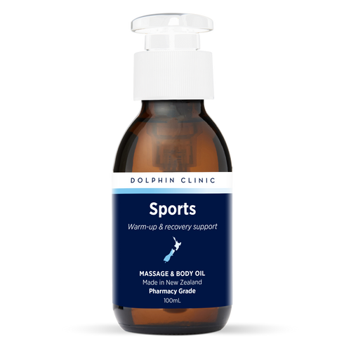 Sports Massage Oil 100ml, front of the pack