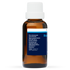 Rosehip Seed Oil 30ml, side of the bottle showing the botanical name and directions