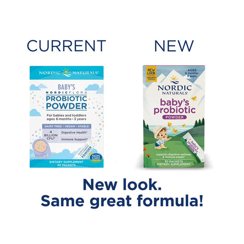 Baby's Nordic Flora Probiotic Powder 30 packets-Nordic Naturals-Matakana Pharmacy