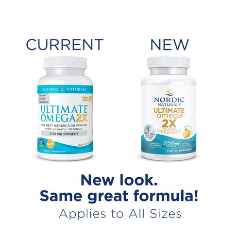 Ultimate Omega 2X - Lemon 60 Soft Gel Caps-Nordic Naturals-Matakana Pharmacy
