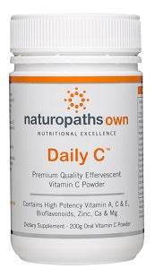 Image of NaturopathownDaily Vitamin C Plastic white container