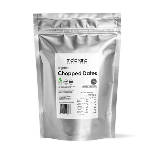 Dates Chopped Organic 1kg-Matakana Superfoods-Matakana Pharmacy