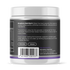 Image of label on the plastic container of Deep Sleep Support Powder Passionfruit 189g showing benefits of use
