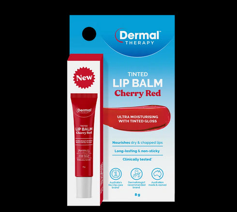 Lip Balm & Tint Cherry Red 8g-Matakana Pharmacy