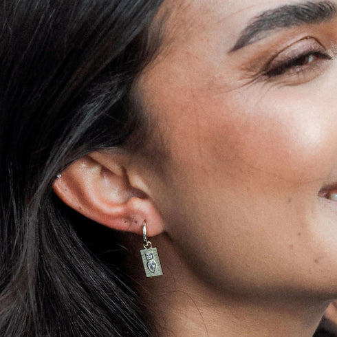 Dewdrop Sleeper Earrings-Queen Of The Foxes-Matakana Pharmacy