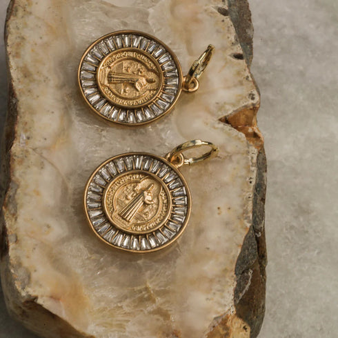 Earrings - Seraph Symbol - Disc-Queen Of The Foxes-Matakana Pharmacy