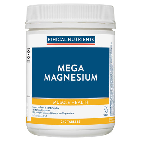 Mega Magnesium 240 Tablets-Matakana Pharmacy