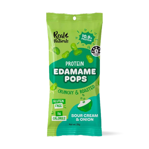 Edamame Pops Sour Cream & Onion 26g-Matakana Superfoods-Matakana Pharmacy