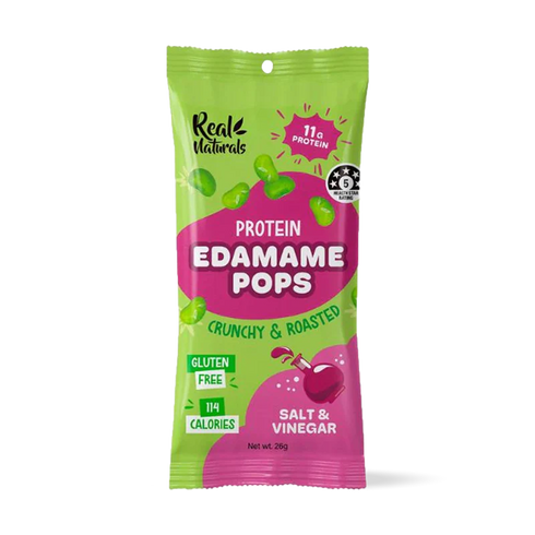 Edamame Pops Salt and Vinegar 26g x 10 Packets-Matakana Pharmacy-Matakana Pharmacy