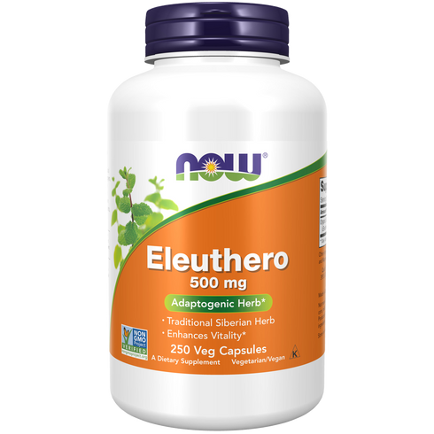 Eleuthero 500mg 250s-NOW Supplements-Matakana Pharmacy