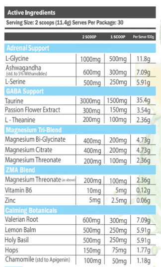 Everyday Sleep Green Tea, Lemon + Manuka Honey Powder-Primabolics-Matakana Pharmacy