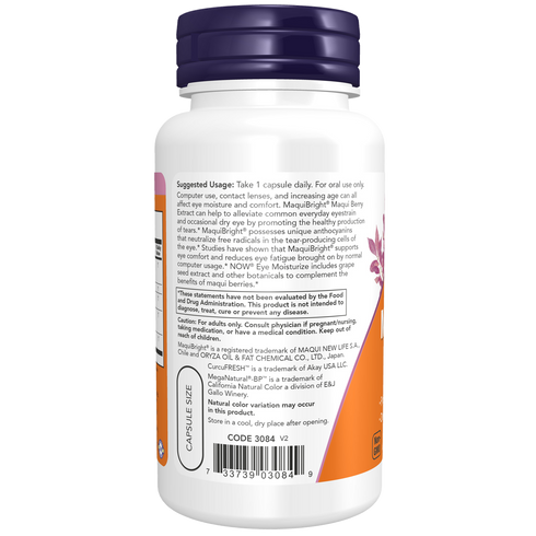 Eye Moisturiser with MaquiBright 60s-NOW Supplements-Matakana Pharmacy