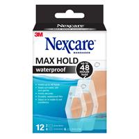 Maximum Hold Waterproof Bandages Assorted 12 Pack-Nexcare-Matakana Pharmacy