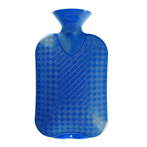 FASHY Hot Water Bottle Plain Blue 2L (Large)-Matakana Pharmacy