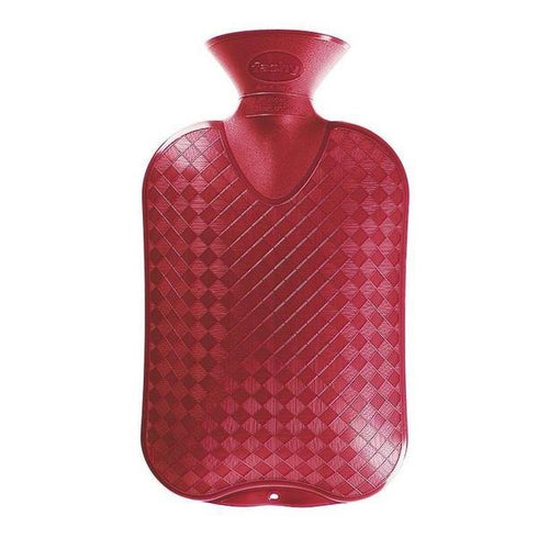 FASHY Hot Water Bottle Plain Red 2L (Large)-Matakana Pharmacy