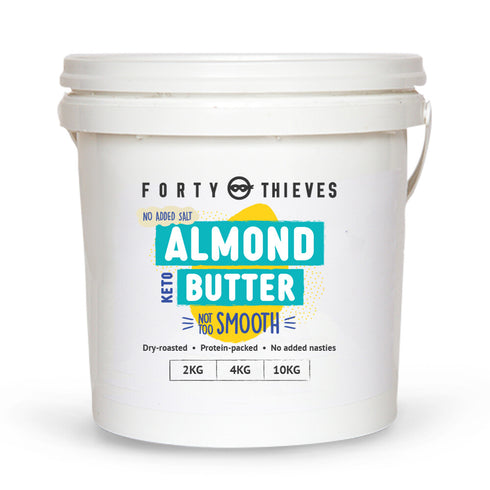 Almond Butter Smooth 2kg Catering Pail, front of the catering pail