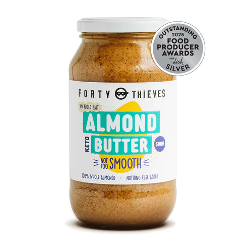 Almond Butter Smooth 500g, front of the jar