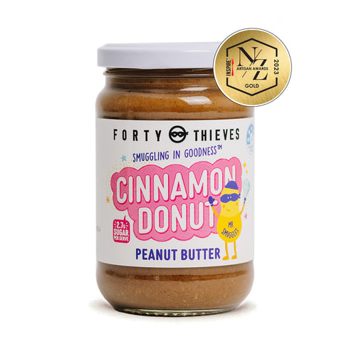 Peanut Butter Cinnamon Donut 290g, front of the jar