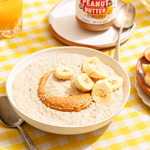 Peanut Butter Smooth 375g, label showing the ingredients and nutrition panel