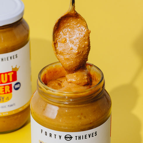 Peanut Butter Smooth 1kg, label showing the ingredients and nutrition panel
