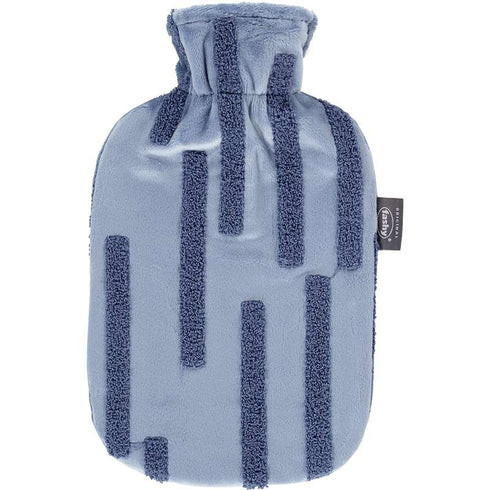 Hot Water Bottle Plush Cover 3D Embroidery Blue 2.0L-FASHY-Matakana Pharmacy