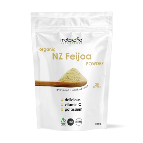 Image of Feijoa New Zealand Organic Freeze Dried (Skin on) Powder 100g