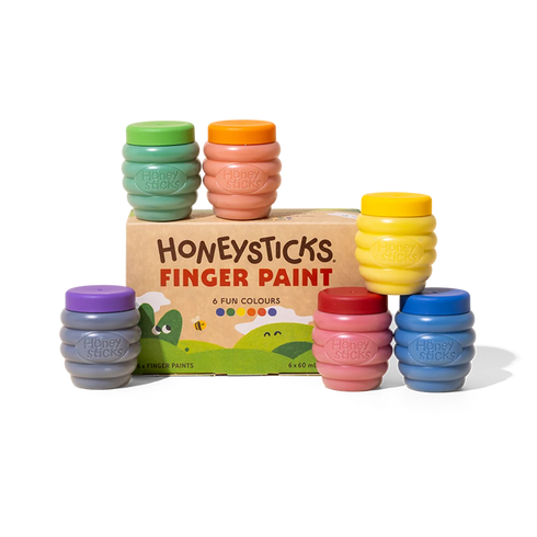 Finger Paints 6 Pack (6x55ml)-Honey Sticks-Matakana Pharmacy