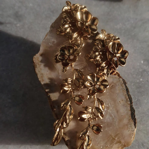 Floral Fall Earrings-Queen Of The Foxes-Matakana Pharmacy
