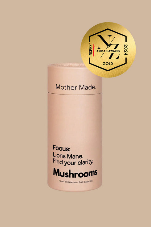 Brain/Focus - Lions Mane 60 Capsules-Mother Made-Matakana Pharmacy