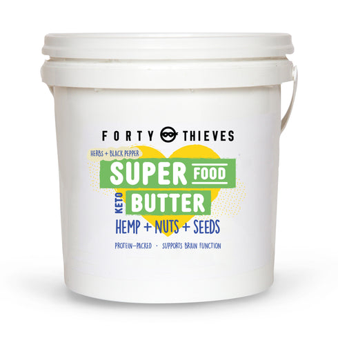 Super Food Butter: Hemp, Nut & Seeds 2kg Catering Pail, front of the catering pail
