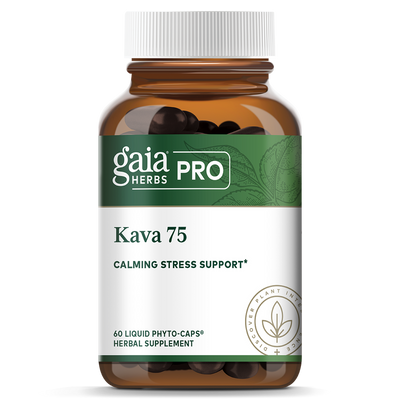 Kava 75 60 Capsules | Gaia Herbs Pro-Gaia Herbs Pro-Matakana Pharmacy