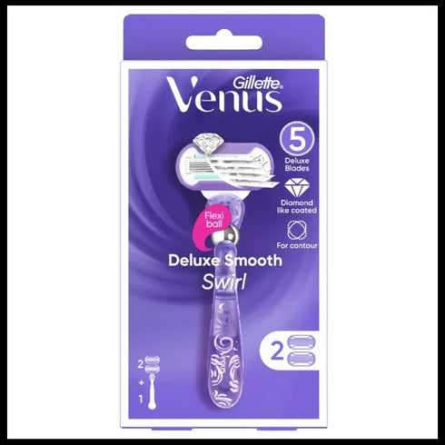 GILLETTE Venus Deluxe Smooth Swirl Razor-Matakana Pharmacy
