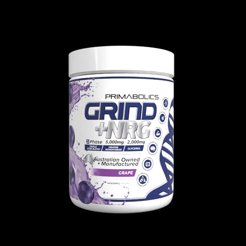 Grind + NRG Grape Powder-Primabolics-Matakana Pharmacy