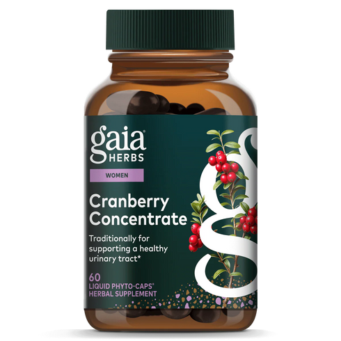 Cranberry Concentrate 60 Capsules-Gaia Herbs-Matakana Pharmacy